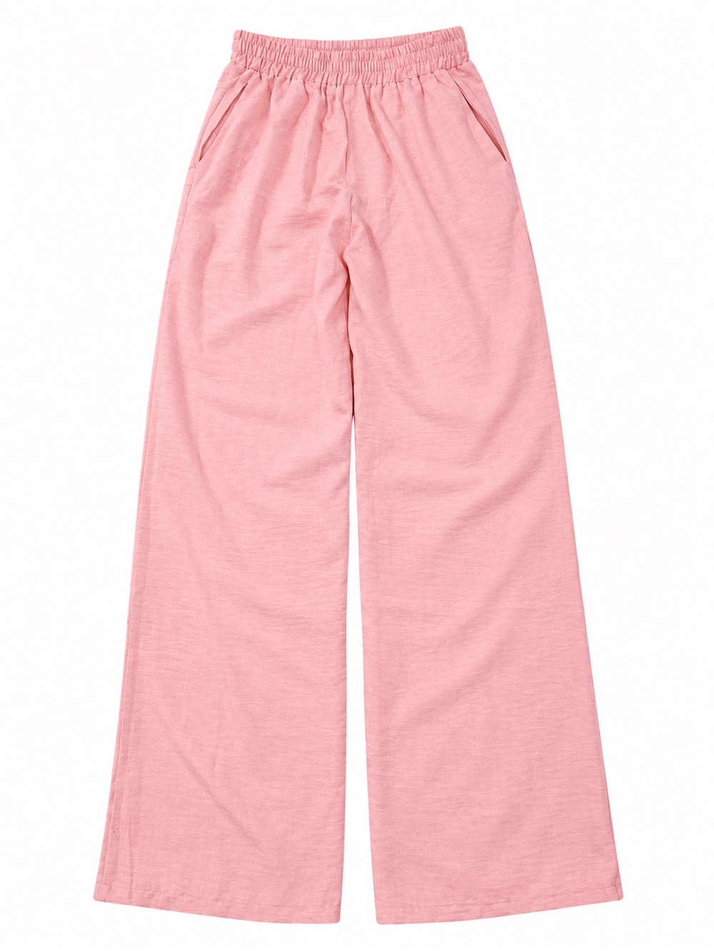 Kids Wide-Leg Pull-On Pants - Pink